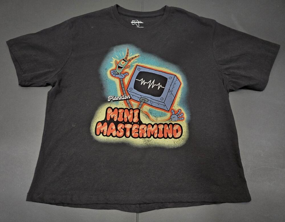 Nickelodeon SpongeBob SquarePants “Plankton Mini Mastermind” T-Shirt Large